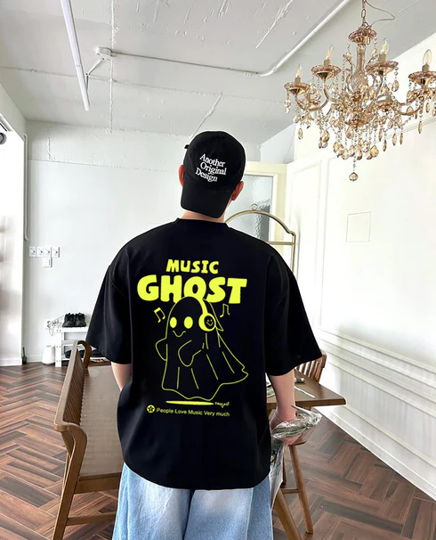 Music Ghost Oversized T-Shirt